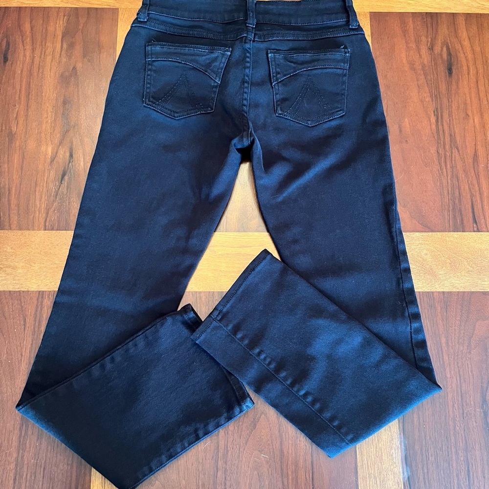 Delia’s Morgan Black Low Waist Straight Leg Jeans Size 3/4 - Picture 2 of 8